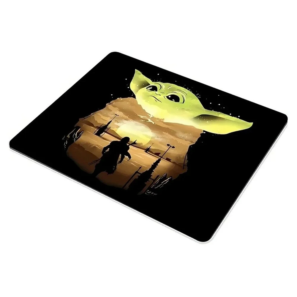 Star Wars Mandalorian Grogu Baby Yoda Mouse‎ Pad Non Slip Rubber Base Washable